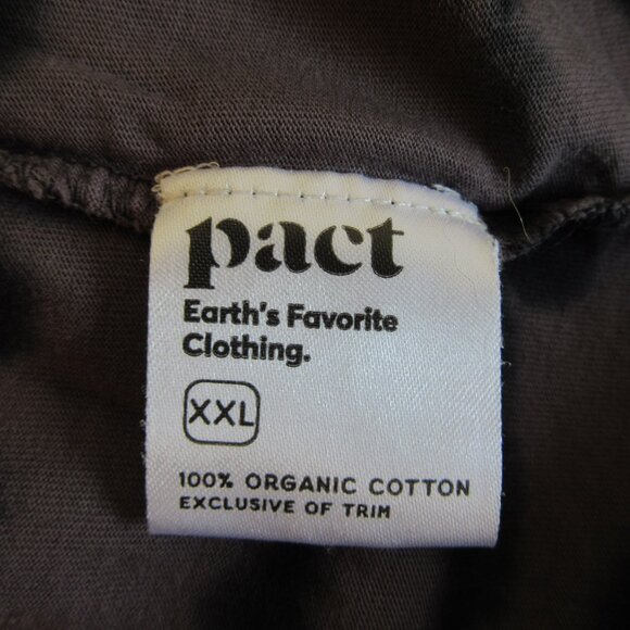 PACT Mauve & Black XXL Pullover Long Sleeve Scoop Neck Organic Cotton Top - Picture 4 of 4